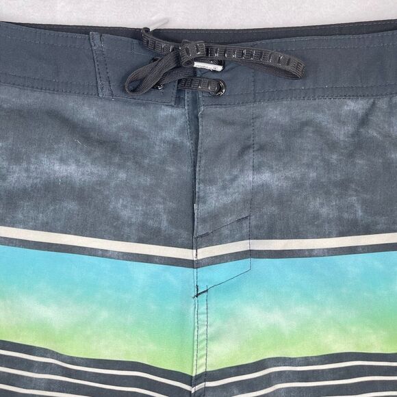 O'neill Board Shorts Mens 36 Swim Trunk Surf Beach Blue Gray Lightweight - Picture 4 of 14